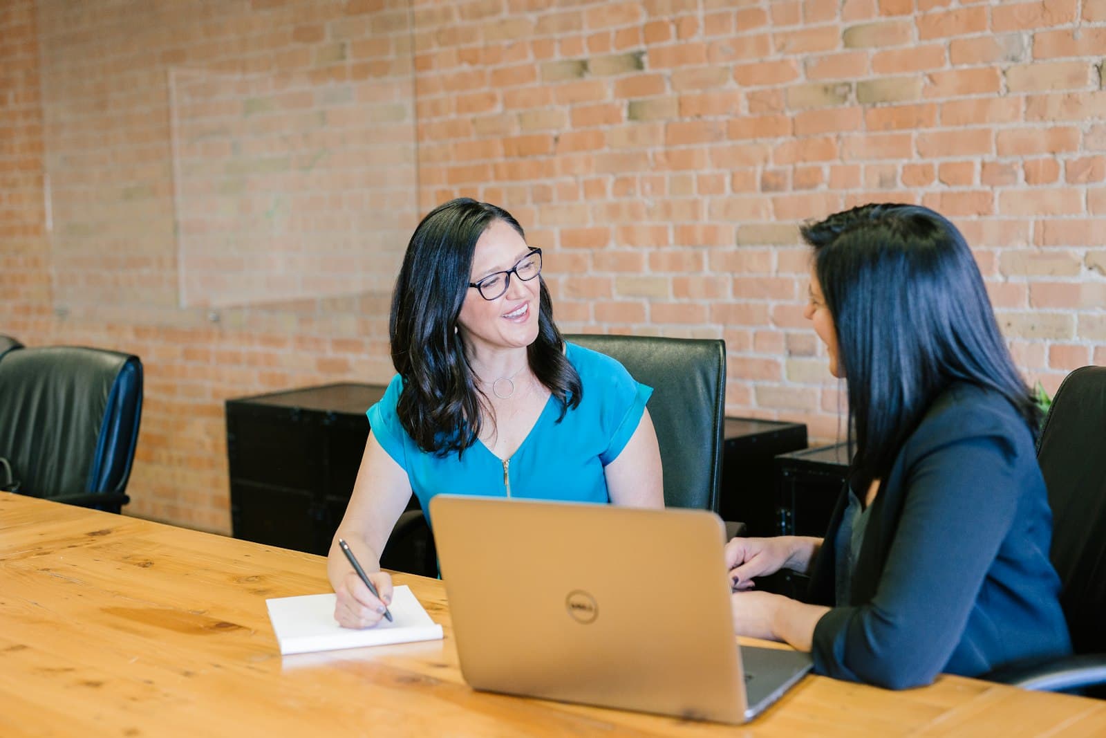 Independent insurance agent meeting with a client